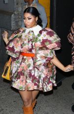 NICKI MINAJ Arrives at Marc Jacobs Fashion Show in New York 02/12/2020