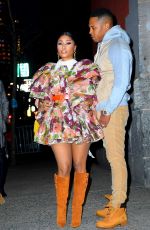 NICKI MINAJ Arrives at Marc Jacobs Fashion Show in New York 02/12/2020