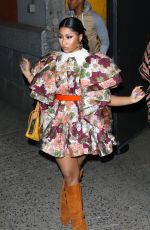NICKI MINAJ Arrives at Marc Jacobs Fashion Show in New York 02/12/2020