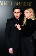 NICOLA PELTZ and Brooklyn Beckham at Saint Laurent Fashion Show in Paris 02/25/2020
