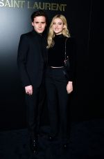 NICOLA PELTZ and Brooklyn Beckham at Saint Laurent Fashion Show in Paris 02/25/2020