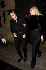 NICOLA PELTZ and Brooklyn Beckham Leaves YSL Party in Paris 02/25/2020