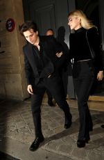 NICOLA PELTZ and Brooklyn Beckham Leaves YSL Party in Paris 02/25/2020