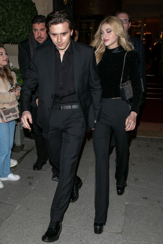 NICOLA PELTZ and Brooklyn Beckham Leaving Ritz Hotel in Paris 02/25/2020