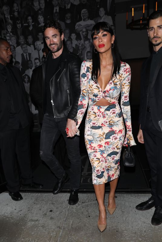 NICOLE SCHERZINGER and Thom Evans at Catch LA in West Hollywood 02/15/2020