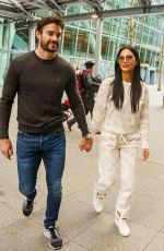 NICOLE SCHERZINGER and Tom Evans Arrives in London 02/21/2020