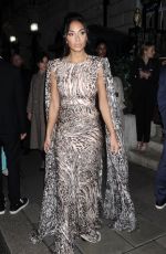 NICOLE SCHERZINGER Arrives at Bafta Vogue x Tiffany Fashion and Film After-party in London 02/02/2020