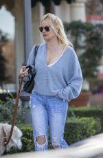 NICOLETTE SHERIDAN Out with Her Dog in Calabasas 02/25/2020