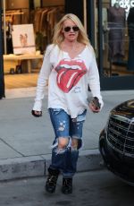 NICOLETTE SHERIDAN Shopping at Intermix in Los Angeles 02/06/2020