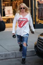 NICOLETTE SHERIDAN Shopping at Intermix in Los Angeles 02/06/2020