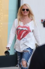 NICOLETTE SHERIDAN Shopping at Intermix in Los Angeles 02/06/2020