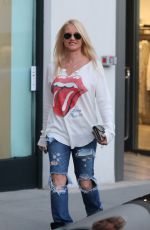 NICOLETTE SHERIDAN Shopping at Intermix in Los Angeles 02/06/2020