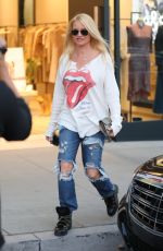 NICOLETTE SHERIDAN Shopping at Intermix in Los Angeles 02/06/2020