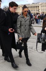 NINA DOBREV Arrives at Dior Fashion Show in Paris 02/25/2020