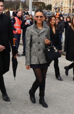 NINA DOBREV Arrives at Dior Fashion Show in Paris 02/25/2020