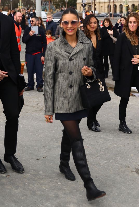 NINA DOBREV Arrives at Dior Fashion Show in Paris 02/25/2020