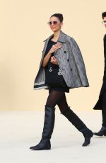 NINA DOBREV Leaves Dior Show at Paris Fashion Week 02/25/2020