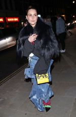 NOOMI RAPACE Arrives at Love Magazine Party in London 02/17/2020