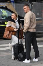 OLIVIA BUCKLAND and Alex Bowen at Manchester Piccadilly Train Station 02/05/2020