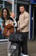 OLIVIA BUCKLAND and Alex Bowen at Manchester Piccadilly Train Station 02/05/2020