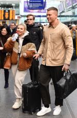 OLIVIA BUCKLAND and Alex Bowen at Manchester Piccadilly Train Station 02/05/2020