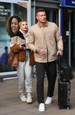 OLIVIA BUCKLAND and Alex Bowen at Manchester Piccadilly Train Station 02/05/2020