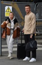 OLIVIA BUCKLAND and Alex Bowen at Manchester Piccadilly Train Station 02/05/2020