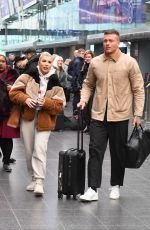 OLIVIA BUCKLAND and Alex Bowen at Manchester Piccadilly Train Station 02/05/2020