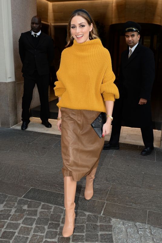 OLIVIA PALERMO Leaves Her Hotel in Milan 02/22/2020