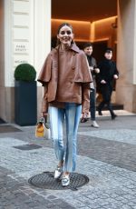 OLIVIA PALERMO Out and About in Milan 02/21/2020