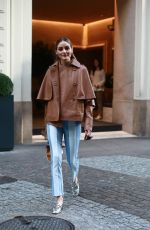 OLIVIA PALERMO Out and About in Milan 02/21/2020