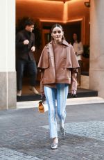 OLIVIA PALERMO Out and About in Milan 02/21/2020