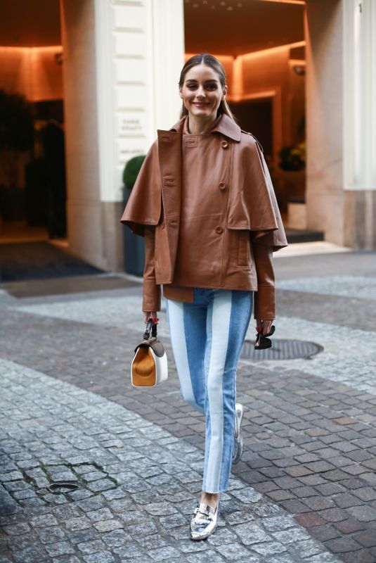 OLIVIA PALERMO Out and About in Milan 02/21/2020