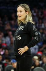 OLIVIA WILDE at Harlem Globetrotters Game in Los Angeles 02/16/2020