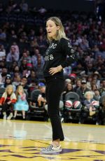 OLIVIA WILDE at Harlem Globetrotters Game in Los Angeles 02/16/2020
