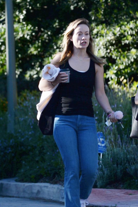 OLIVIA WILDE Out for Coffee in Los Angeles 02/26/2020