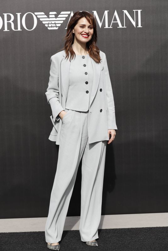 PAOLA CORTELLESI at Emporio Armani Show at Milan Fashion Week 02/21/2020