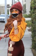 PHOEBE PRICE Out with Her Dog in Beverly Hills 02/27/2020