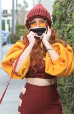 PHOEBE PRICE Out with Her Dog in Beverly Hills 02/27/2020