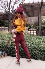 PHOEBE PRICE Out with Her Dog in Beverly Hills 02/27/2020