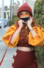 PHOEBE PRICE Out with Her Dog in Beverly Hills 02/27/2020