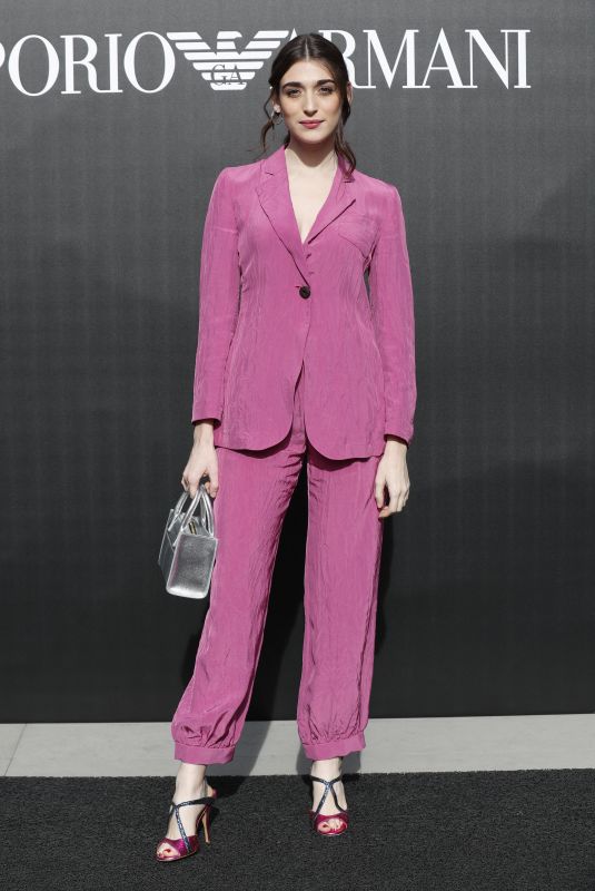PILAR FOGLIATI at Emporio Armani Show at Milan Fashion Week 02/21/2020