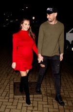 Pregnant CHLOE GOODMAN anf Grant Hall Night Out in London 02/08/2020