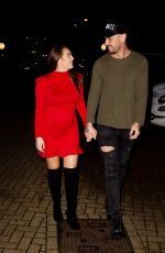 Pregnant CHLOE GOODMAN anf Grant Hall Night Out in London 02/08/2020