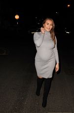 Pregnant CHLOE GOODMAN Night Out in Brighton 02/21/2020