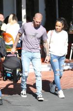 Pregnant CHRISTINA MILIAN Out for Lunch in West Hollywood 02/11/2020