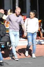 Pregnant CHRISTINA MILIAN Out for Lunch in West Hollywood 02/11/2020