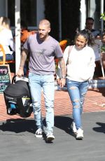 Pregnant CHRISTINA MILIAN Out for Lunch in West Hollywood 02/11/2020