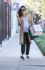 Pregnant JENNA DEWAN Out Shopping in West Hollywood 02/08/2020