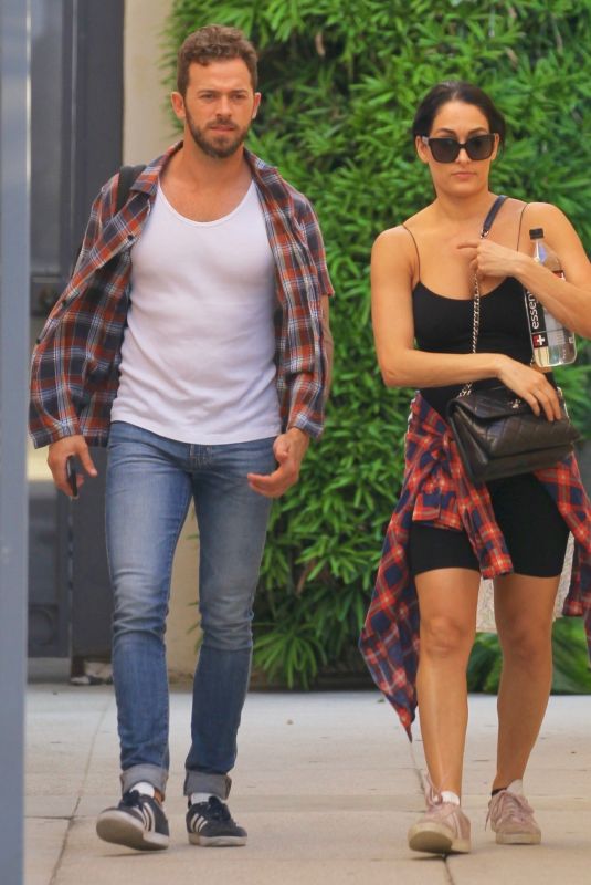 Pregnant NIKKI BELLA and Artem Chigvintsev Out in Los Angeles 01/31/2020
